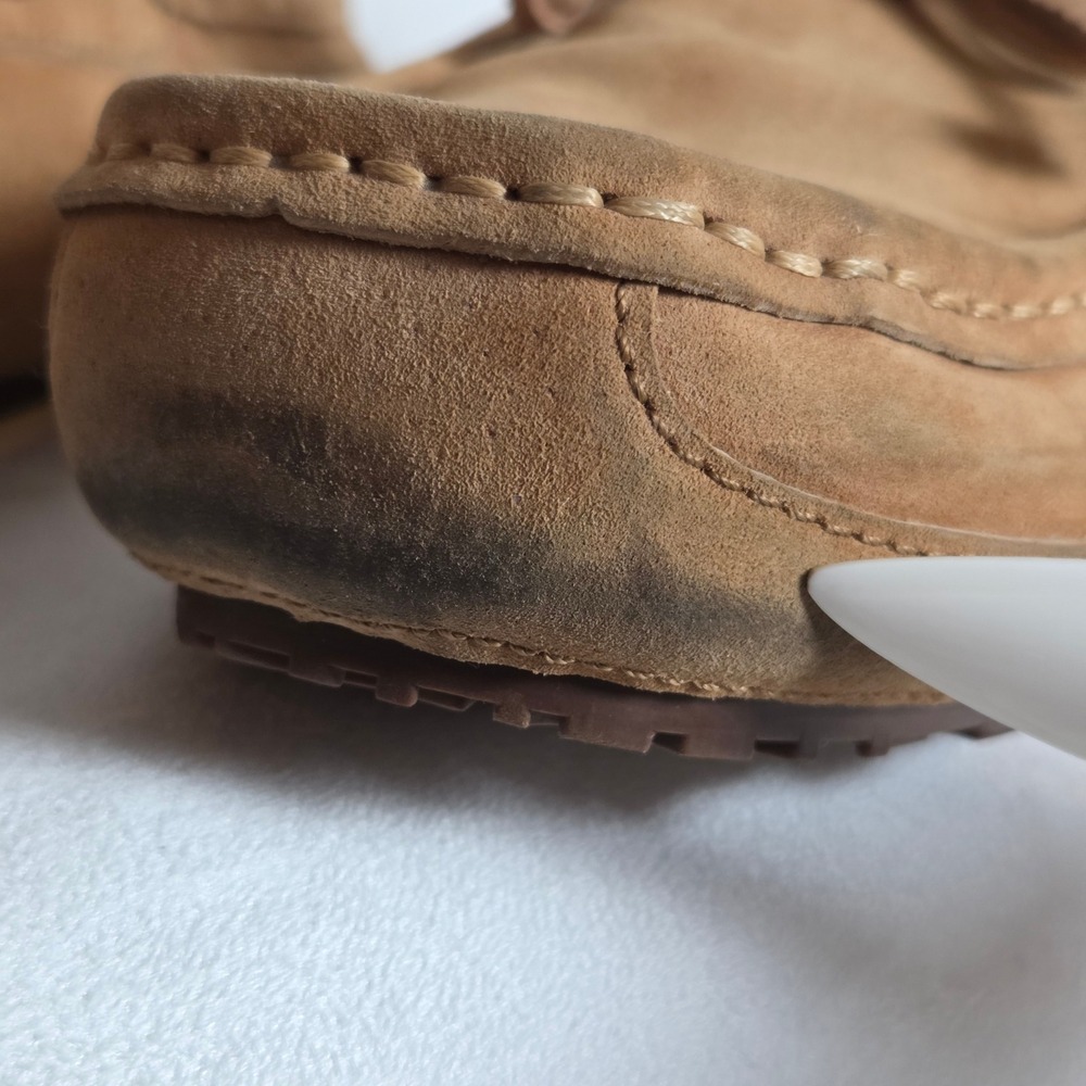 UGG Australian Ozlana Mens Tan Suede Loafers Driving Mocs Size 10 - Picture 6 of 11